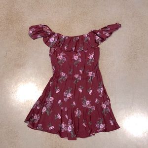 Off the shoulder ruffle summer dress